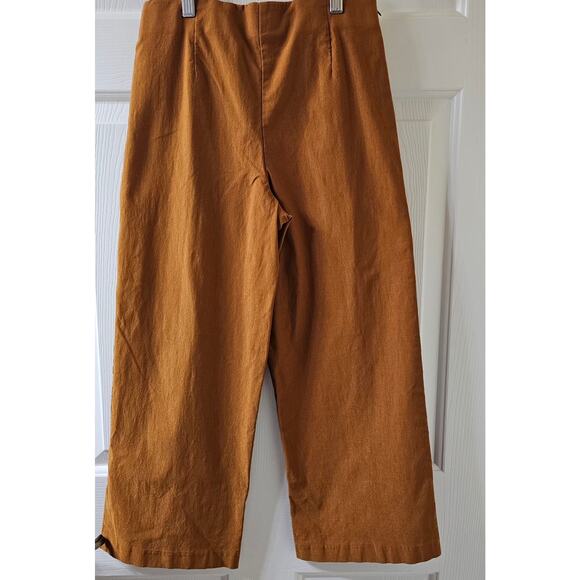 Jules & Leopold S/P Wide Leg Crop Pant 70's Inspo Retro Fall Minimalist Chic - Picture 4 of 8
